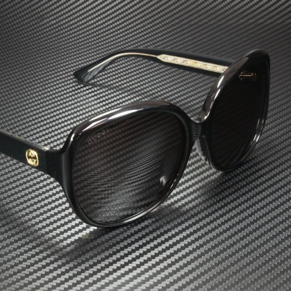 Gucci Black Grey 61mm Sunglasses